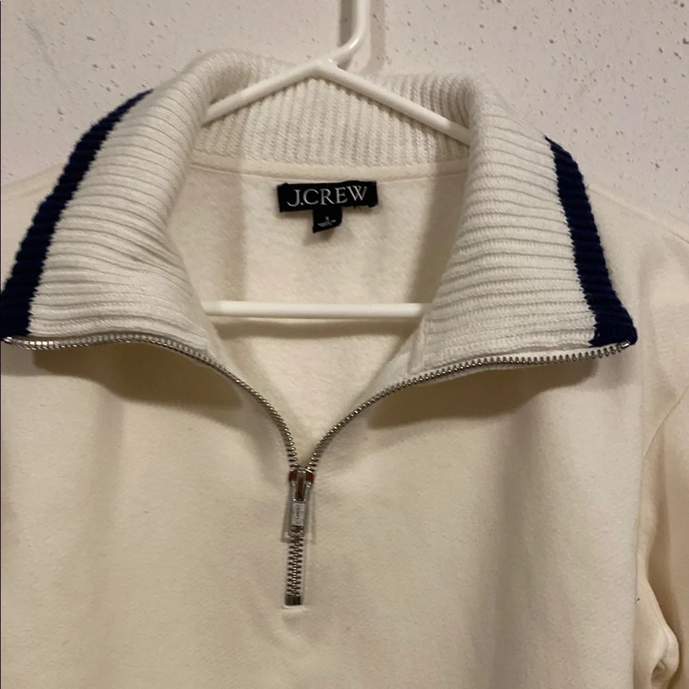 J.Crew Heritage fleece half-zip sweatshirt with contrast trim Size S